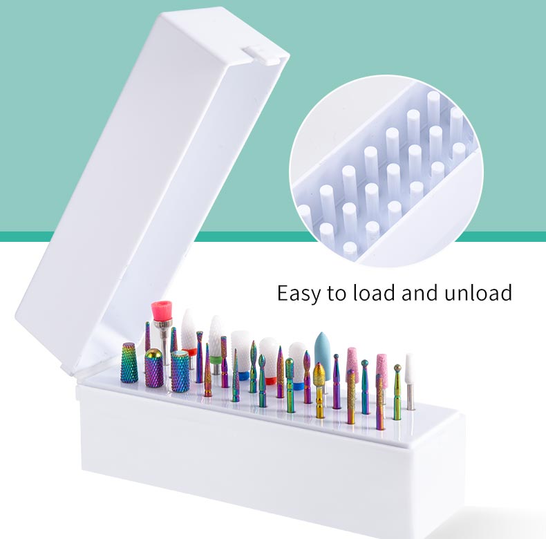 Nail Drill Bits Kit Combined Milling Cutters Set Removing Gel Polishing Carbide 30Pcs - Universal Nail Supplies