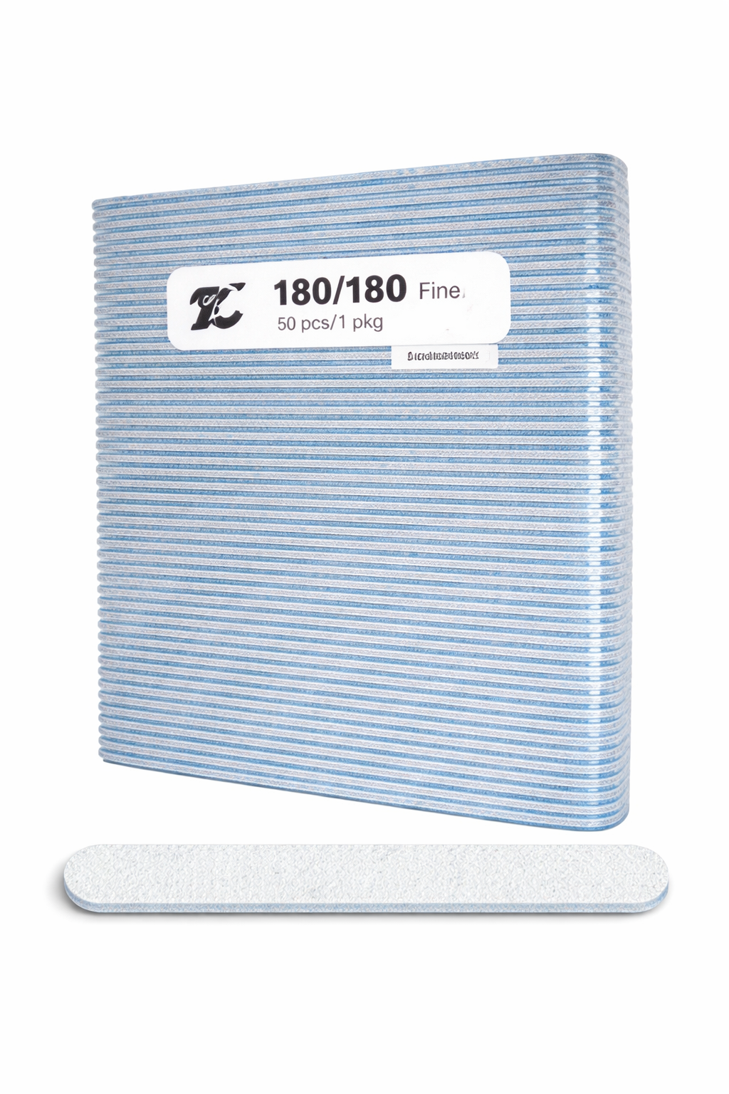 Nail Files Blue and Zebra 50pcs - 180/180 - Universal Nail Supplies