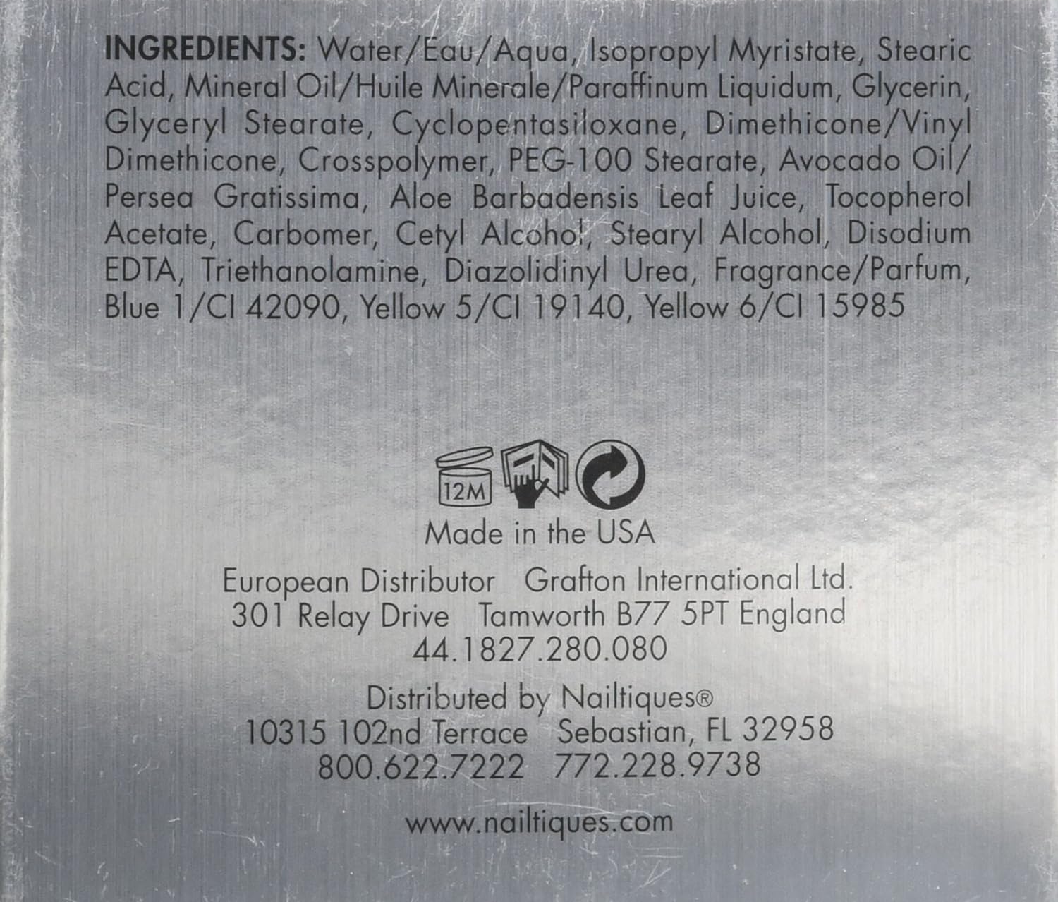 Nailtiques Avocado Foot Creme in 4-ounce jar, nourishing foot cream with avocado for soft, healthy feet.