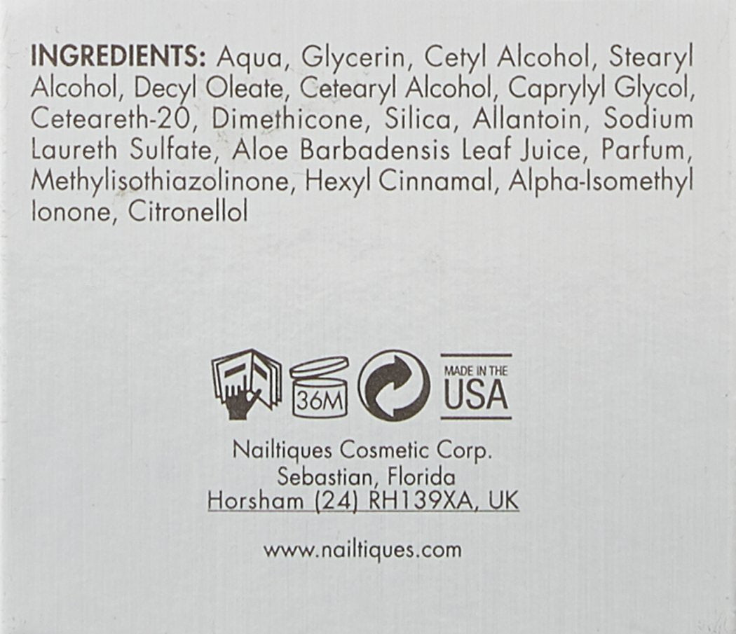 Nailtiques Cuticle and Skin Gel 1 oz in a clear tube, showing the gel inside, designed for healthy cuticles and skin care.