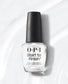 OPI 3-in-1 Start To Finish base coat, top coat, and nail strengthener applied on neatly manicured nails.