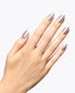 OPI Chrome Powder Chrome to Mama over Baby Take a Vow manicure, showcasing shiny, reflective chrome nail color in 0.3 oz. bottle.