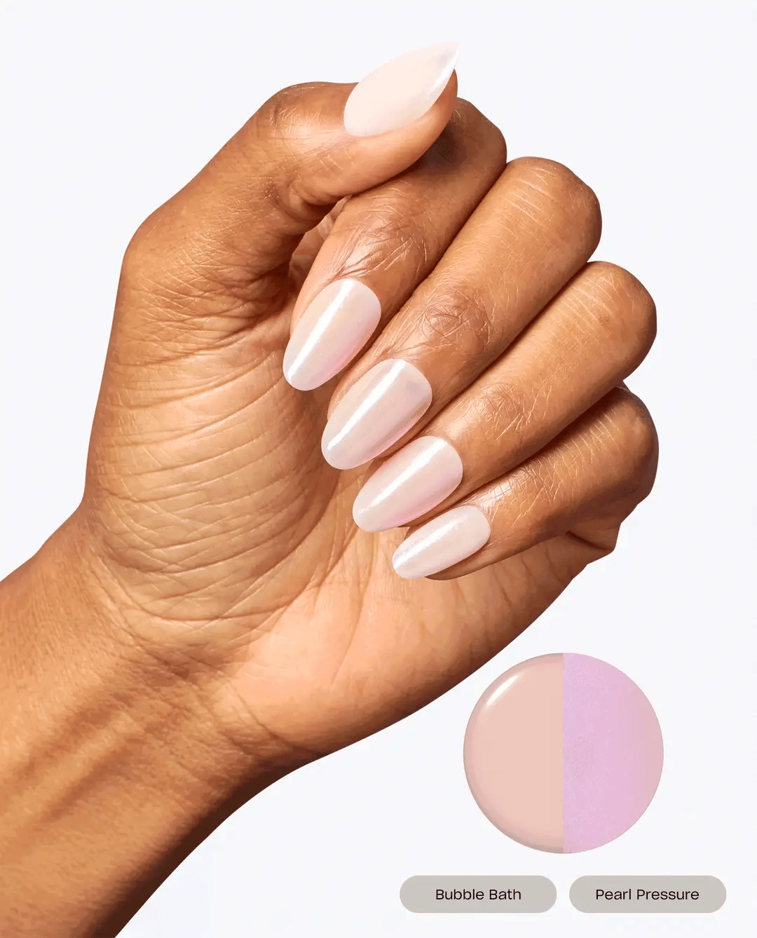 OPI Chrome Powder Pearl Pressure nail color in 0.3 oz. powder form, featuring a shimmering pearl chrome finish for nail art.