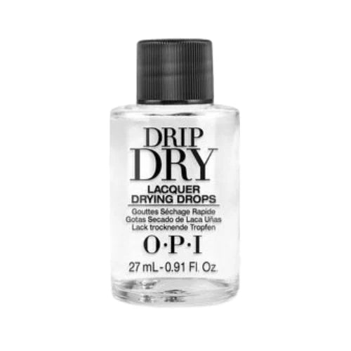 OPI Drip Dry Lacquer Drying Drops in 0.91 oz bottle, fast-acting nail treatment to quickly dry and set nail polish.