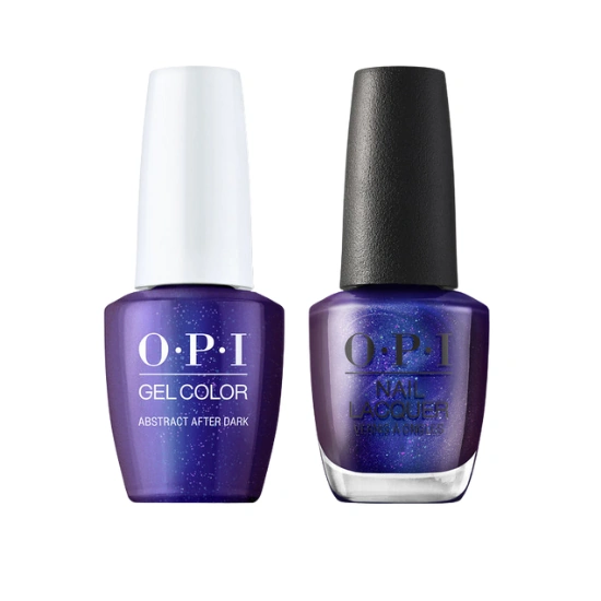 OPI GelColor Intelli-Gel + Matching Lacquer Abstract After Dark GCLA10