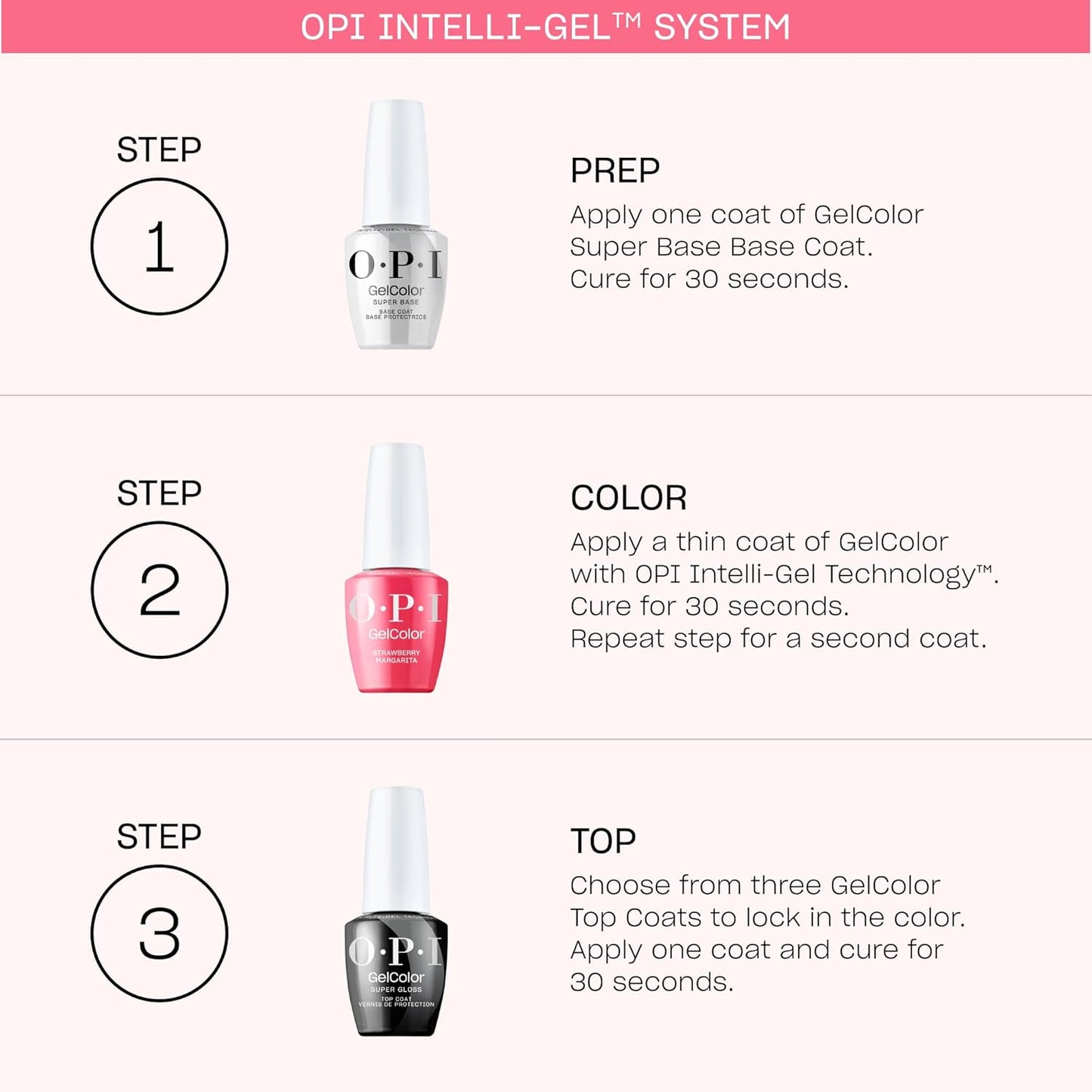 OPI GelColor Intelli-Gel + Matching Lacquer Love You So Munchkin HPR12 - Universal Nail Supplies