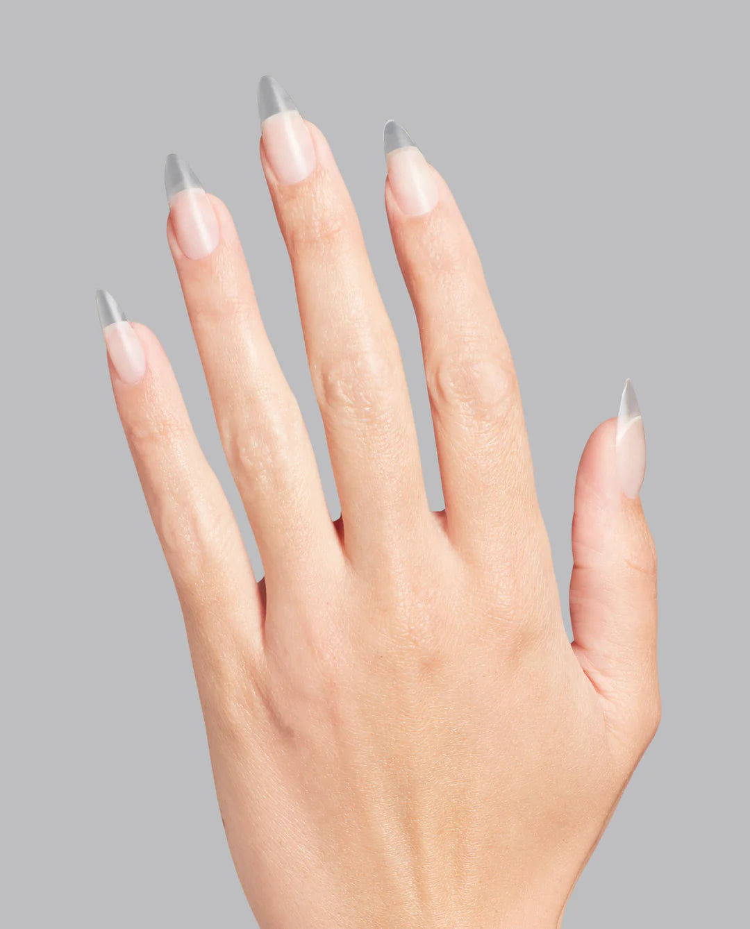 Opi GELevate Soft Gel Tips in almond shape, clear medium length, full coverage, perfect for nail enhancements and manicures.