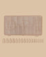 Clear round box of Opi GELevate™ Soft Gel Tips for nails, featuring a set of natural, rounded gel nail tips.