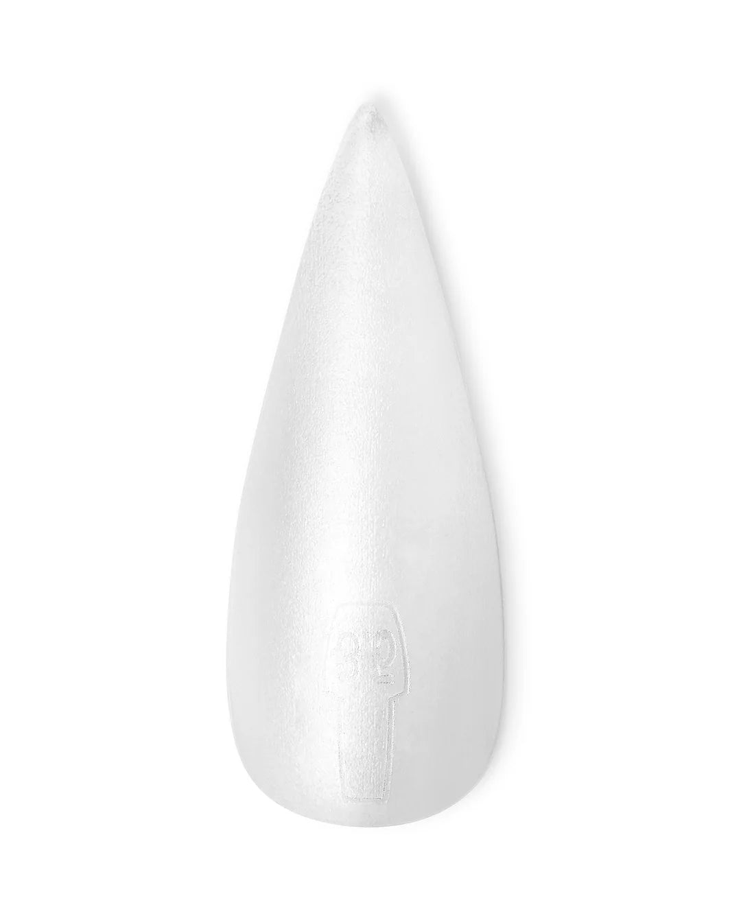 Clear Opi GELevate™ soft gel tips in stiletto shape for natural-looking, durable nail enhancements.