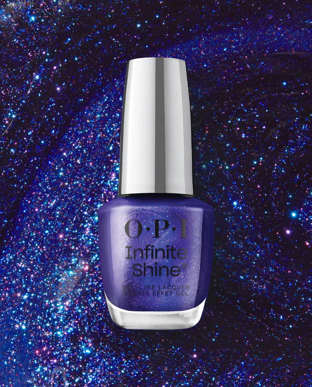 OPI Infinite Shine AM 2 PM nail polish bottle with long-lasting, glossy finish and vibrant color.