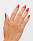 OPI Infinite Shine Cajun Shrimp nail polish bottle with vibrant coral-orange shade and glossy finish, showcasing the product and branding.