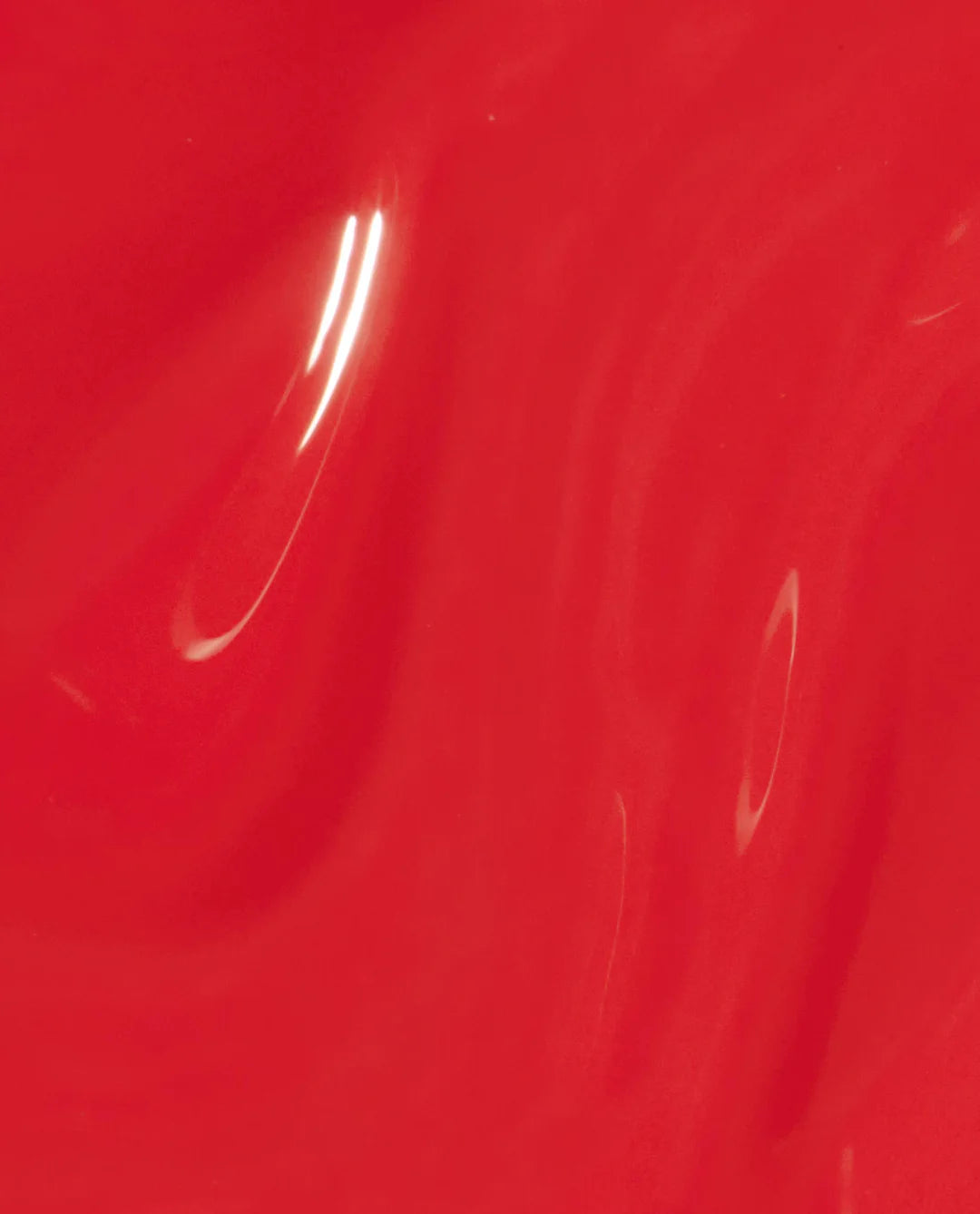 OPI Infinite Shine Cajun Shrimp nail polish bottle with open cap, showcasing vibrant coral-orange color.