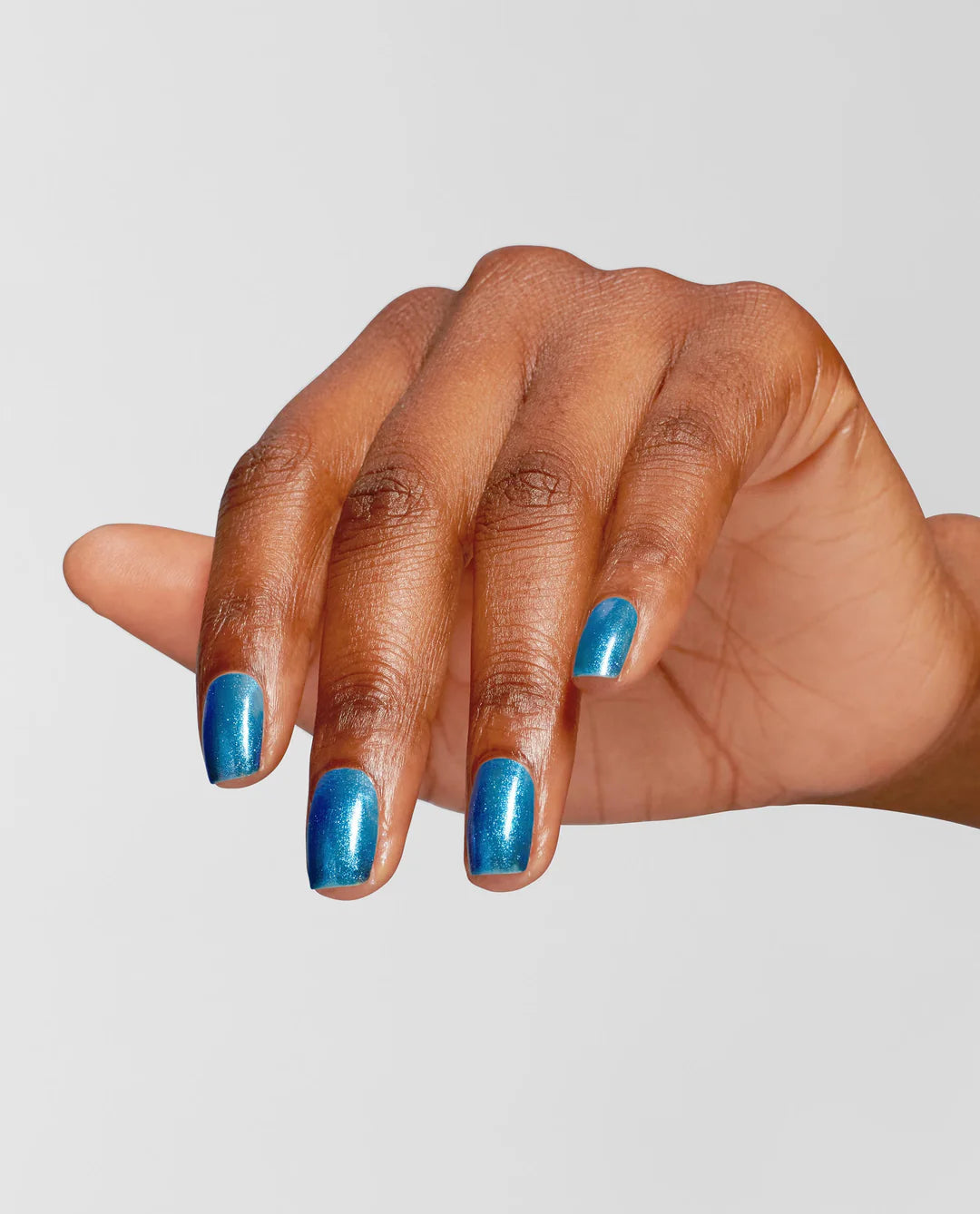 OPI Infinite Shine Do You Sea What I Sea? nail polish bottle with teal and blue shades, glossy finish, on a white background.
