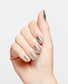 OPI Infinite Shine Work From Chrome nail polish with a sleek, metallic chrome finish in a professional manicure style.