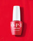 OPI Intelli GelColor Cajun Shrimp GCL64 gel nail polish in a vibrant coral shade, displayed in a sleek bottle.
