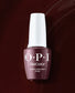Opi Intelli GelColor Complimentary Wine gel nail polish bottle with deep wine red shade, glossy finish, and brand label.