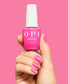 OPI Intelli GelColor Go With The Floate GCS082 gel nail polish displayed on a hand with the bottle visible, showcasing vibrant color and sleek design.