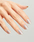 Opi Intelli GelColor Halo There! gel nail polish showing a close-up of a shiny, pastel pink manicure with a smooth finish.