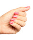 Opi Intelli GelColor gel nail polish in If U Like Pinka Coladas with a vibrant pink shade on well-manicured nails.