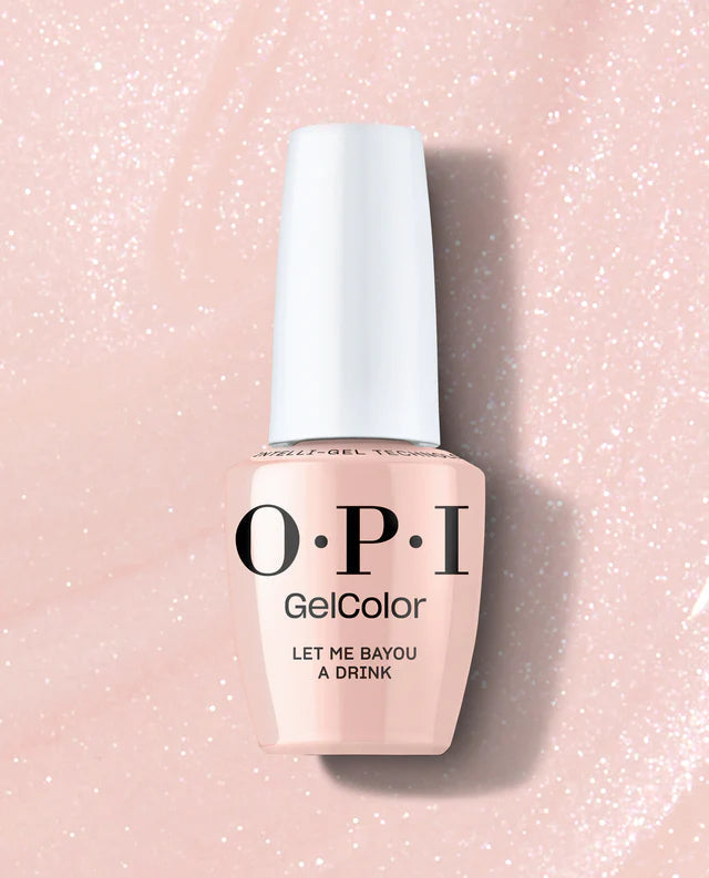 Opi Intelli GelColor Let Me Bayou A Drink gel nail polish in a vibrant, glossy shade with a smooth finish.