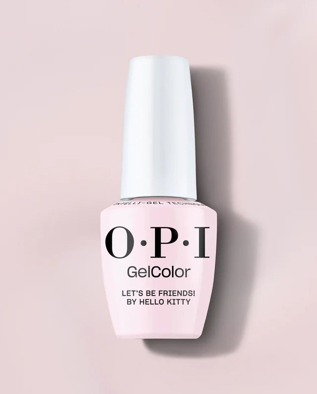 OPI Intelli GelColor Let's Be Friends GCH82 gel nail polish in soft pink shade, smooth and glossy finish, displayed on a neutral background.