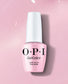 Opi Intelli GelColor Love Is In The Bare GCT69 gel nail polish in a nude shade, displayed in a sleek bottle with a white cap.