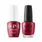 OPI Pro Health GelColor and matching lacquer in Chick Flick Cherry GCH02, vibrant pink gel nail polish with coordinating lacquer.