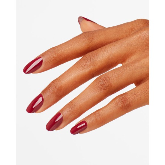 OPI Pro Health GelColor and matching lacquer in Chick Flick Cherry GCH02, vibrant red gel nail polish and lacquer set with glossy finish