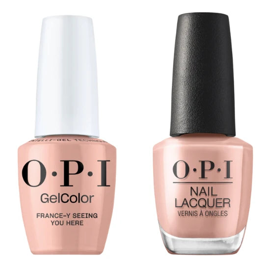 OPI Intelli-Gelcolor + Matching Lacquer Duo France-y Seeing You Here GCF039