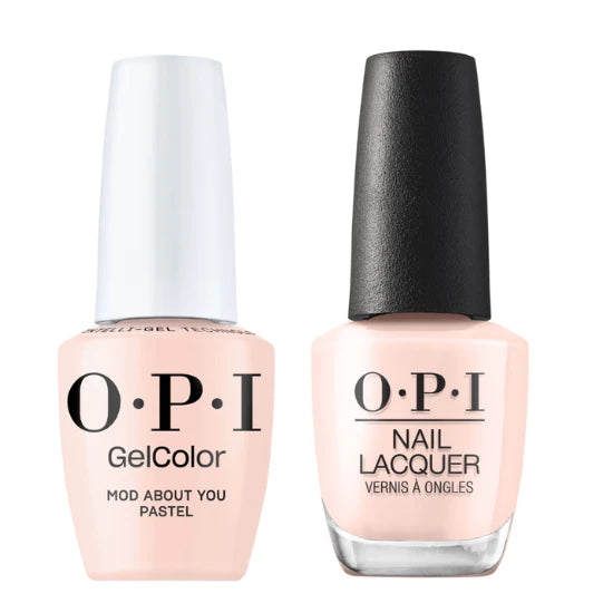 OPI Intelli-Gelcolor + Matching Lacquer Duo Mod About You Pastel GCF037