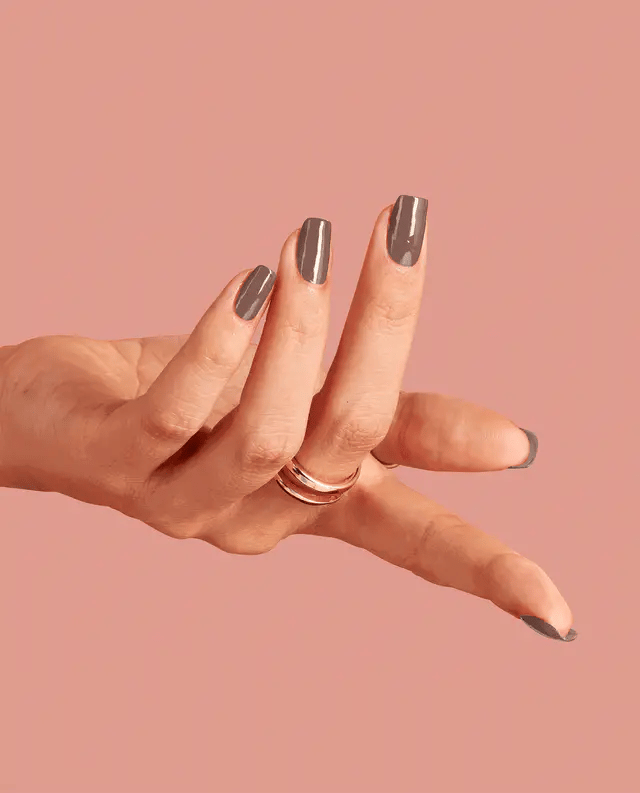 OPI Intelli GelColor Espresso Your Inner Self gel nail polish in rich espresso shade, showcasing glossy, smooth finish.