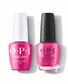 OPI Pro Health GelColor and matching lacquer in La Paz-itively Hot, vibrant coral gel nail polish and lacquer set.