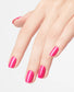 OPI ProHealth GelColor and matching lacquer in La Paz-itively Hot, showing vibrant orange gel polish and lacquer bottles.