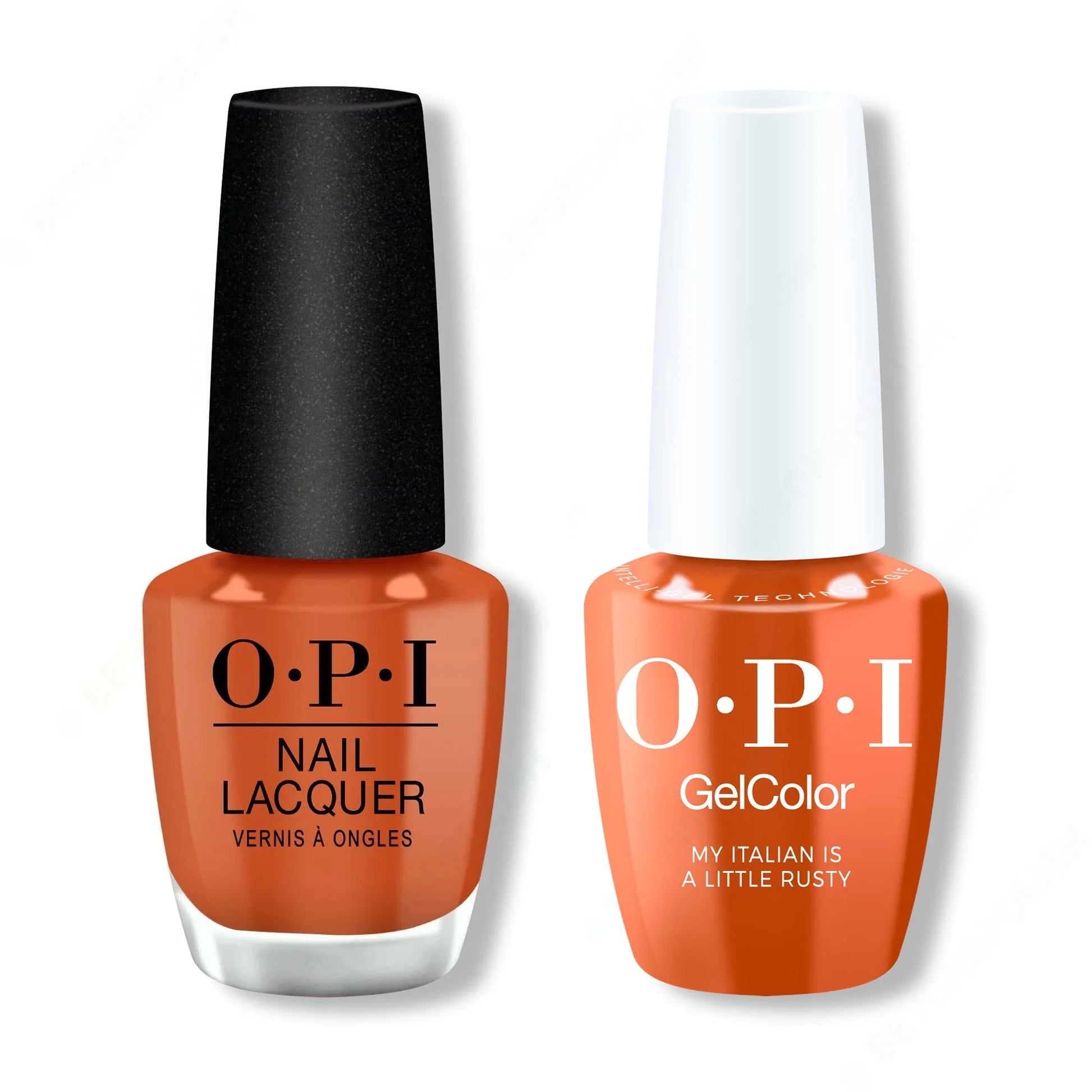 OPI Intelli GelColor + Matching Lacquer My Italian is a Little Rusty MI03 - Universal Nail Supplies