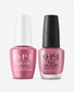 OPI Pro Health GelColor and matching lacquer in Not So Bora-Bora-ing Pink, vibrant gel nail polish with coordinating nail lacquer.