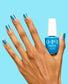 OPI Pro Health GelColor and matching lacquer in Sky Blue Is the Limit, showcasing gel nail polish and lacquer bottles with hand displaying nails.