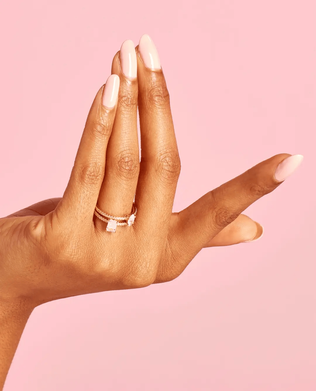 OPI Intelli-Gelcolor gel nail polish and matching lacquer in Sweet Heart #S96, with pink and red nail design on natural nails.