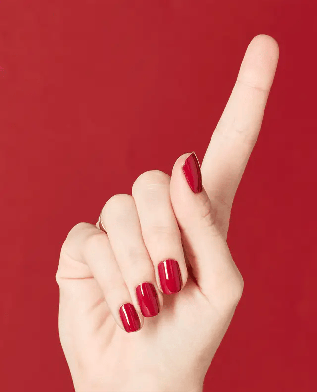 OPI Intelli GelColor Miami Beet gel nail polish in a vibrant pink shade, shown in a close-up image.