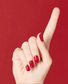 OPI Intelli GelColor Miami Beet gel nail polish in a vibrant pink shade, shown in a close-up image.