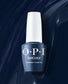 OPI Intelli GelColor Midnight Mantra gel nail polish in deep midnight blue shade with glossy finish.