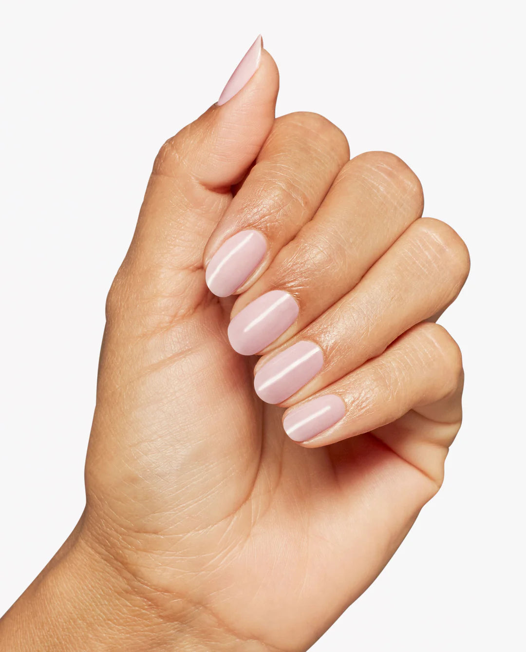 OPI Intelli GelColor gel nail polish in O’ma Bubble Bunny shade applied on manicured nails with a glossy finish.