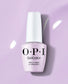 OPI Intelli GelColor Polly Want A Lacquer gel nail polish in vibrant blue shade, displayed in a sleek bottle with colorful background.
