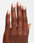 Opi Intelli GelColor Stop It I'm Blushing gel nail polish in soft pink shade, showing a close-up of the smooth, glossy manicure.