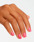 OPI Intelli GelColor Strawberry Margarita gel nail polish bottle with vibrant strawberry pink color and glossy finish.