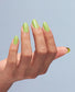 OPI Intelli GelColor Summer Monday-Fridays gel nail polish in a vibrant, summery shade on neatly manicured nails.