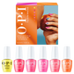 Two bottles of OPI IntelliGel Summer 2026 Trip To The Brite Side Collection gel polish from the OPI Intelli GelColor line.