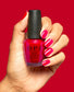 OPI Big Apple Energy nail polish bottle with vibrant pink-colored polish and black cap, showcasing the OPI brand label.
