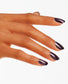 OPI Nail Polish in Black Cherry Chutney shade, showcasing deep cherry-red color with glossy finish and smooth brush application.