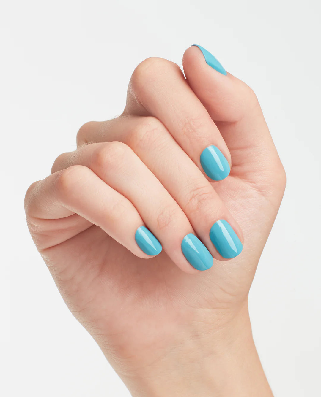OPI Nail Polish Can't Find My CzechBook NLE75 bottle, blue shade with cream finish
