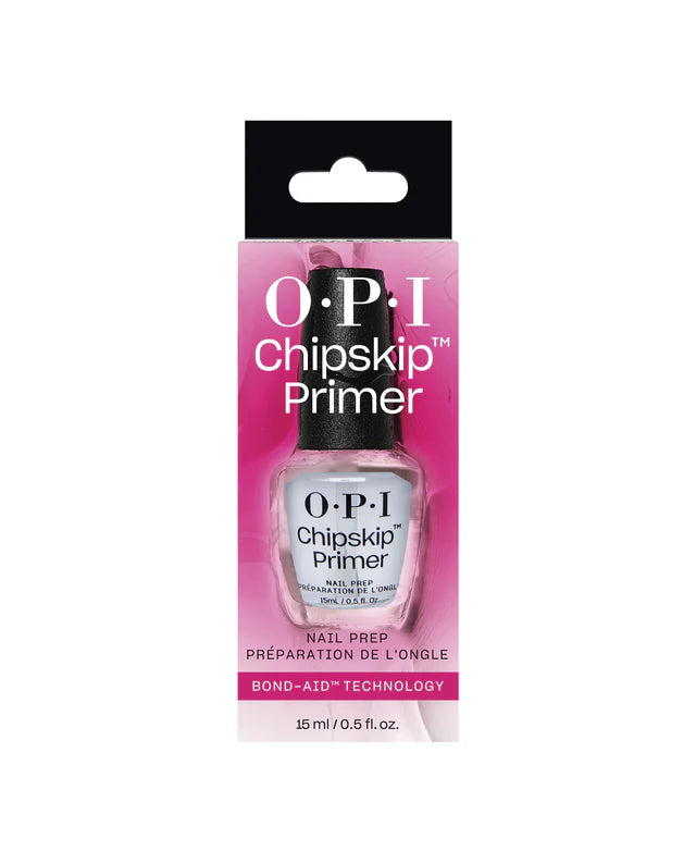 OPI Chipskip™ Primer bottle from OPI Nail Treatments, used as a base coat and nail primer for smooth nail application.